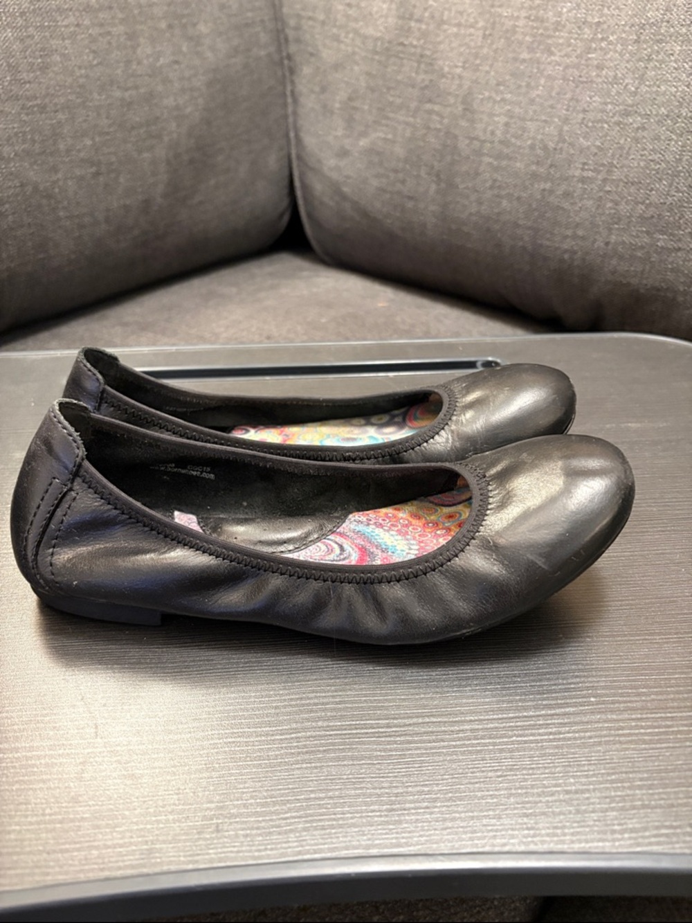 Born Black Women's Leather Ballet Flats - Picture 5 of 7